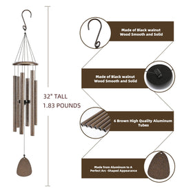 FSVGYY chimes feature fluorocarbon coating and durable nylon cords for longevity