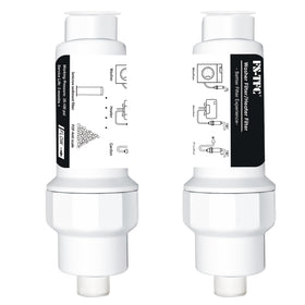 FS-TFC inline sediment filter front view shows compact reusable design for clean water