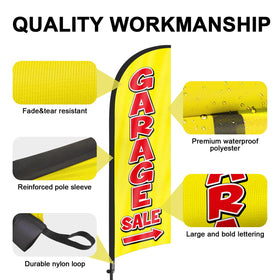 FSFLAG complete flag kit with bag for portable use and storage