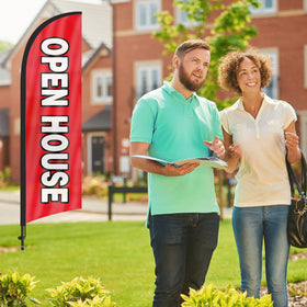 FSFLAG outdoor advertising banner improves listing visibility during open house events