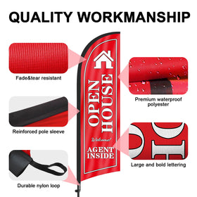 FSFLAG portable pole kit with ground stake enables quick easy setup