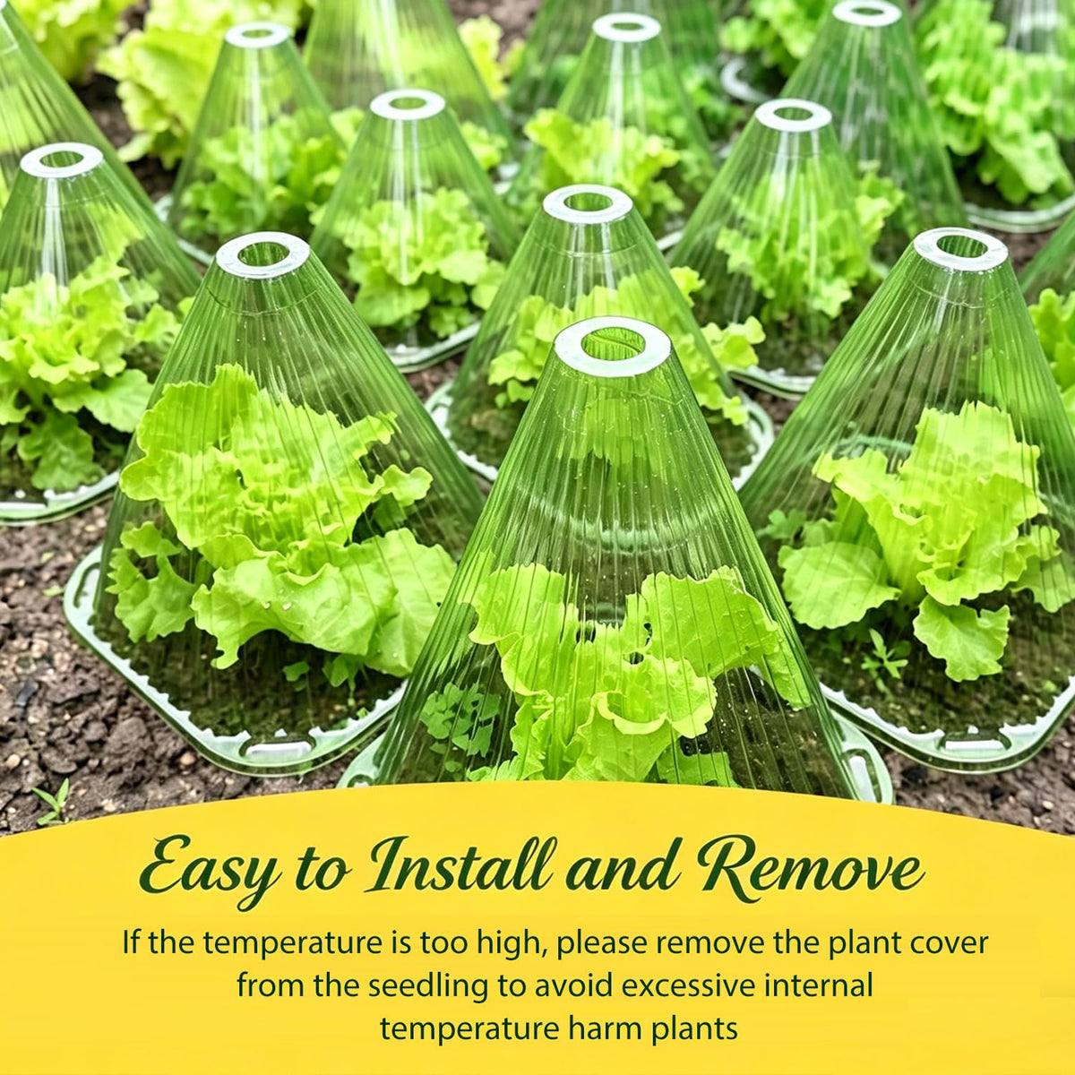 Fshow 20-pack plant covers for seeds and small plants