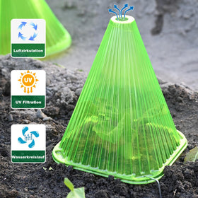 Fshow garden cloche weather protection shields plants from frost