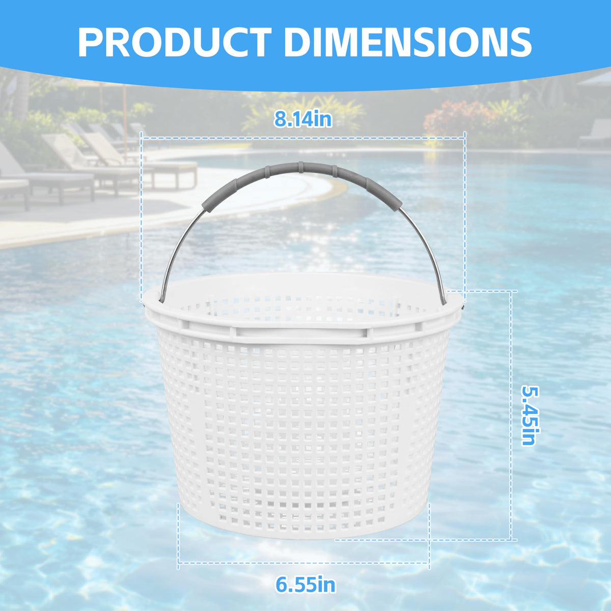 FSQLB built-in weight keeps the basket submerged for consistent water flow.