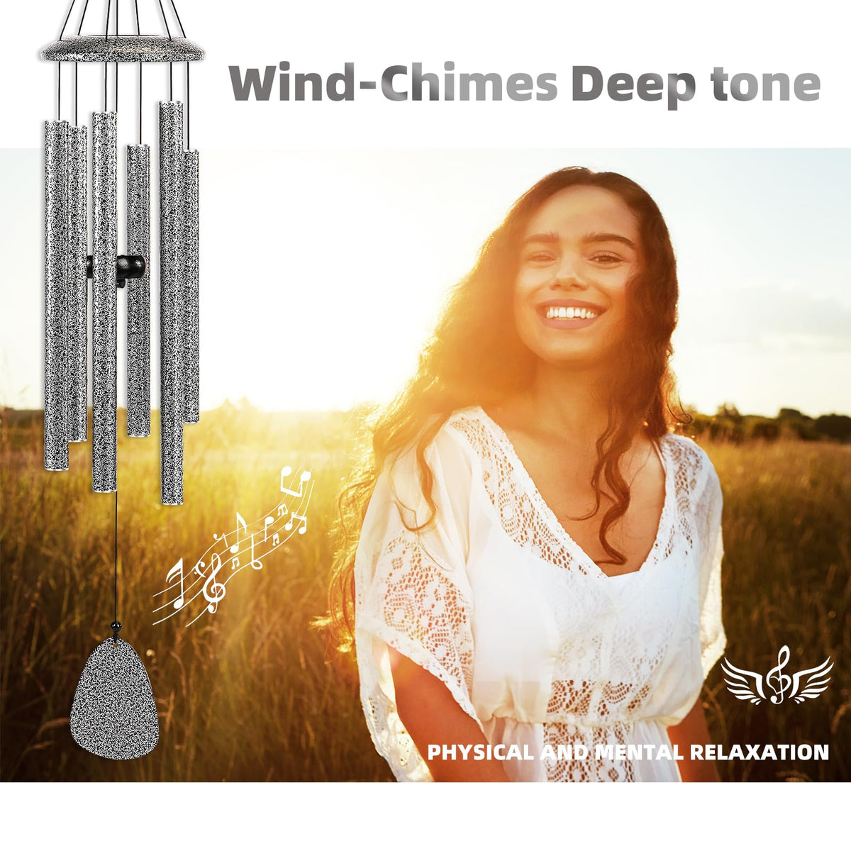 FSVGYY memorial wind chime gift for mom grandma or neighbors