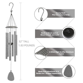FSVGYY modern-minimal design wind chime blends with any outdoor decor