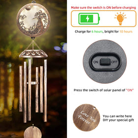 FSVGYY solar angel wind chime in garden decor for tranquil outdoor space