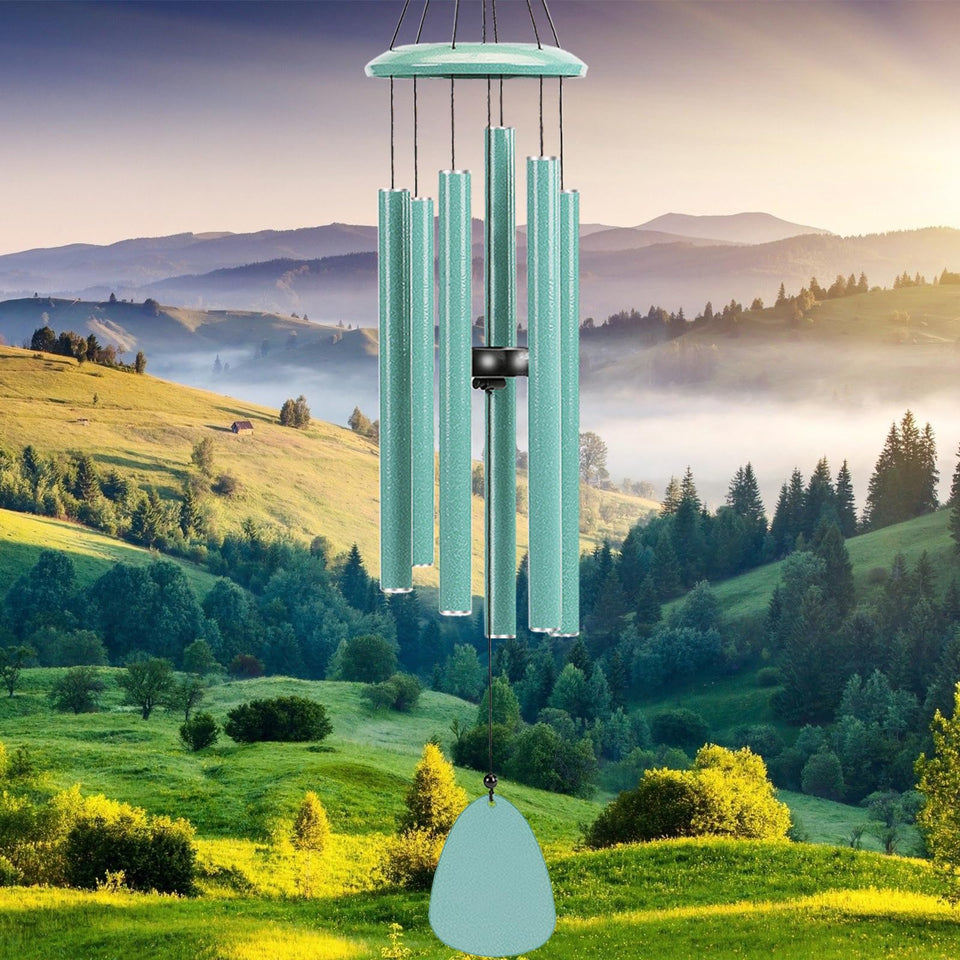 FSVGYY 32-inch deep-tone wind chimes delivering calm, rich melodies for outdoor spaces.