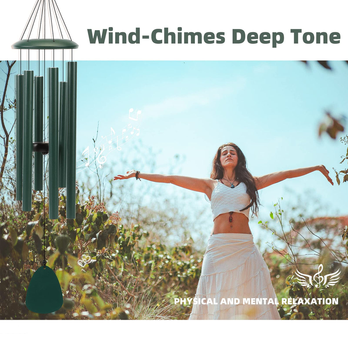 FSVGYY wind chimes tuned for melody and peaceful outdoor moments