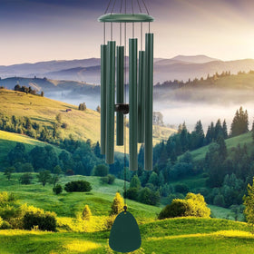 FSVGYY wind chimes outdoor deep tone 32-inch for a calming garden ambiance