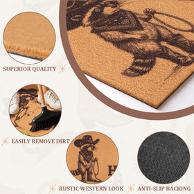 Fttoyoly durable coir entrance mat built for everyday use