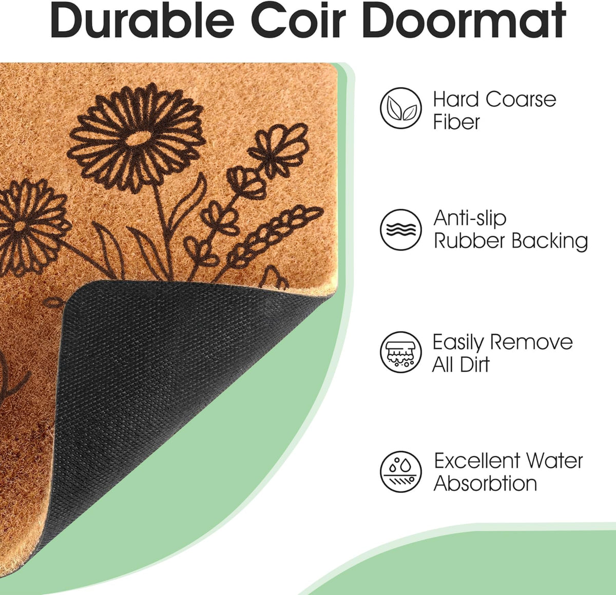 Fttoyoly Hello Spring floral pattern enhances curb appeal at entry