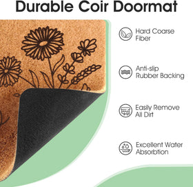 Fttoyoly Hello Spring floral pattern enhances curb appeal at entry