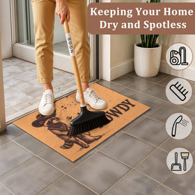 Fttoyoly indoor outdoor doormat for porches, patios, and thresholds