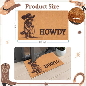 Fttoyoly non-slip backing keeps the mat flat in high-traffic areas
