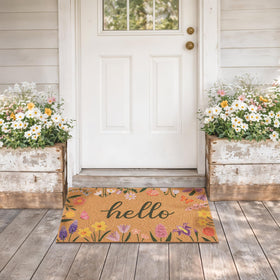 Fttoyoly spring door mat size 17x29.5 inches fits standard entryways with presentable coverage