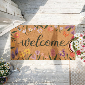 Versatile entry mat for front doors, patios, and mudrooms.