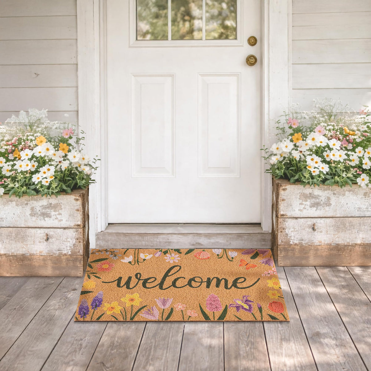 Easy cleaning keeps Fttoyoly spring mat looking fresh.