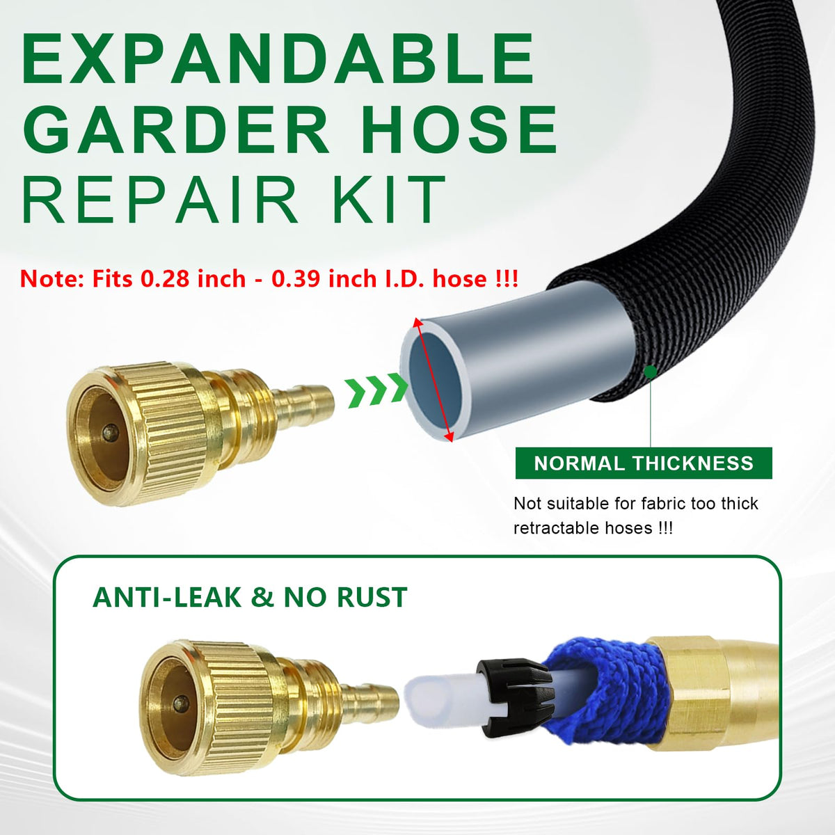 FUATY end fittings in use prevent leaks during watering tasks