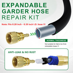 FUATY end fittings in use prevent leaks during watering tasks