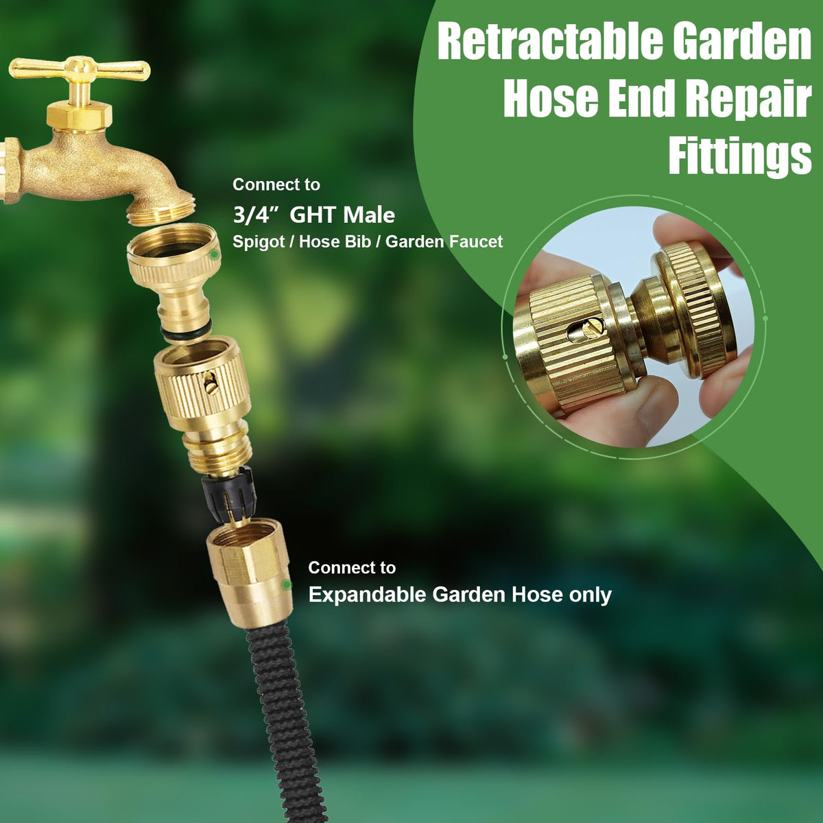 FUATY flexible hose connectors image highlights seamless expansion and ease of use.