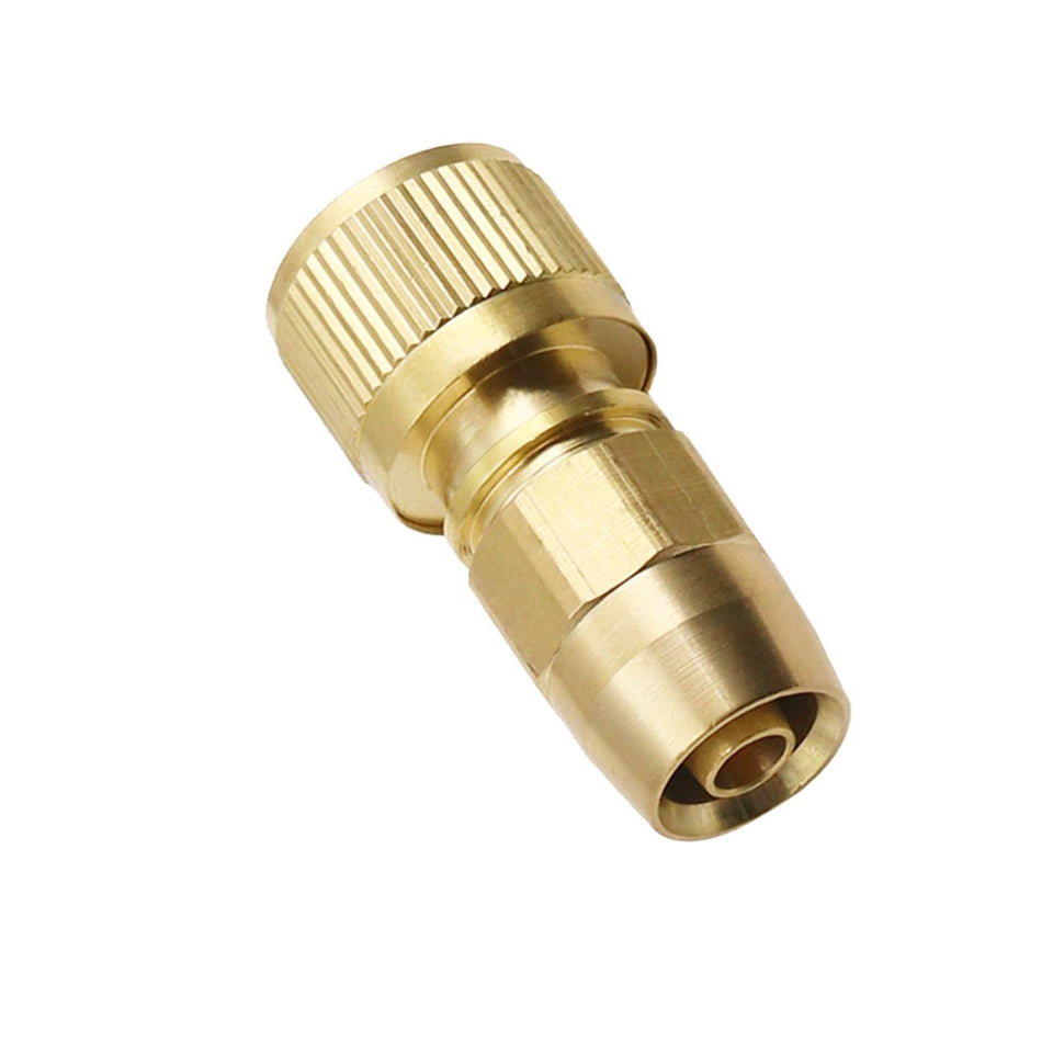 FUATY hose repair kit brass connector demonstrates leak-free seal for reliable watering