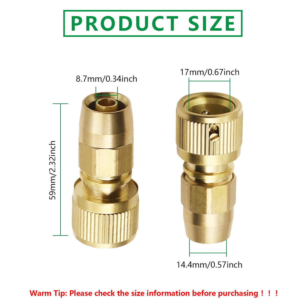 FUATY hose repair kit installation guide shows quick setup for DIY garden fixes
