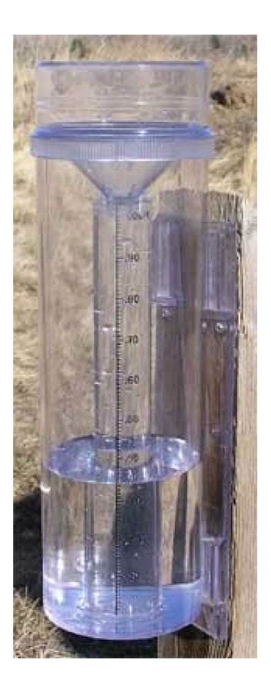 FUAUFAS KEXMY RG202 Stratus rain gauge top view for precise rainfall measurement
