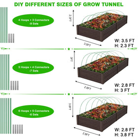 FuBegi Garden Hoops 36-piece pack ready to DIY grow tunnel