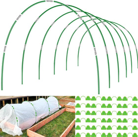 FuBegi Garden Hoops on a raised bed setup for season extension