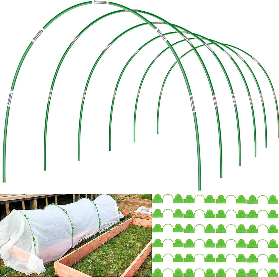 FuBegi Garden Hoops on a raised bed setup for season extension