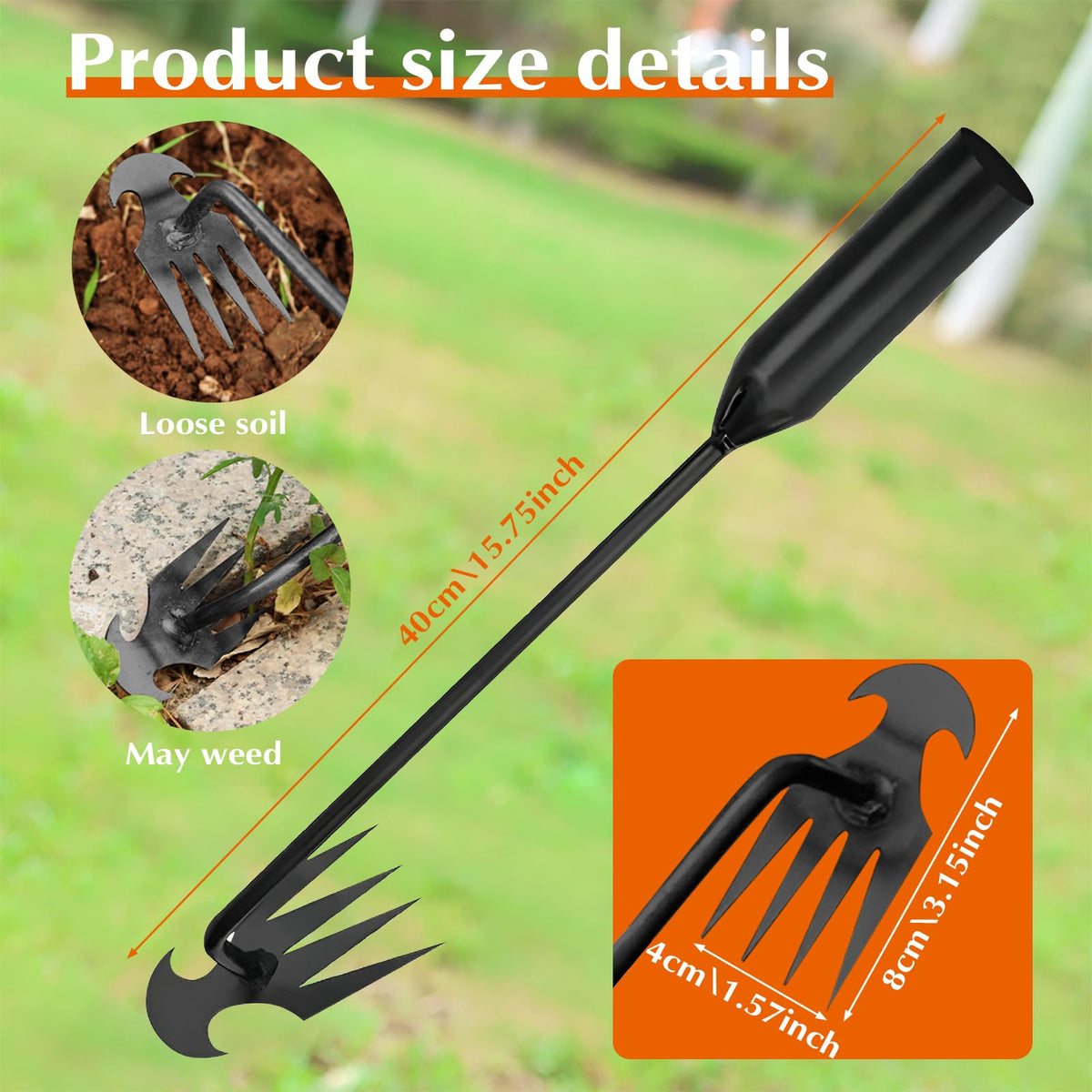 Fugit weed puller is compact and easy to store after use.