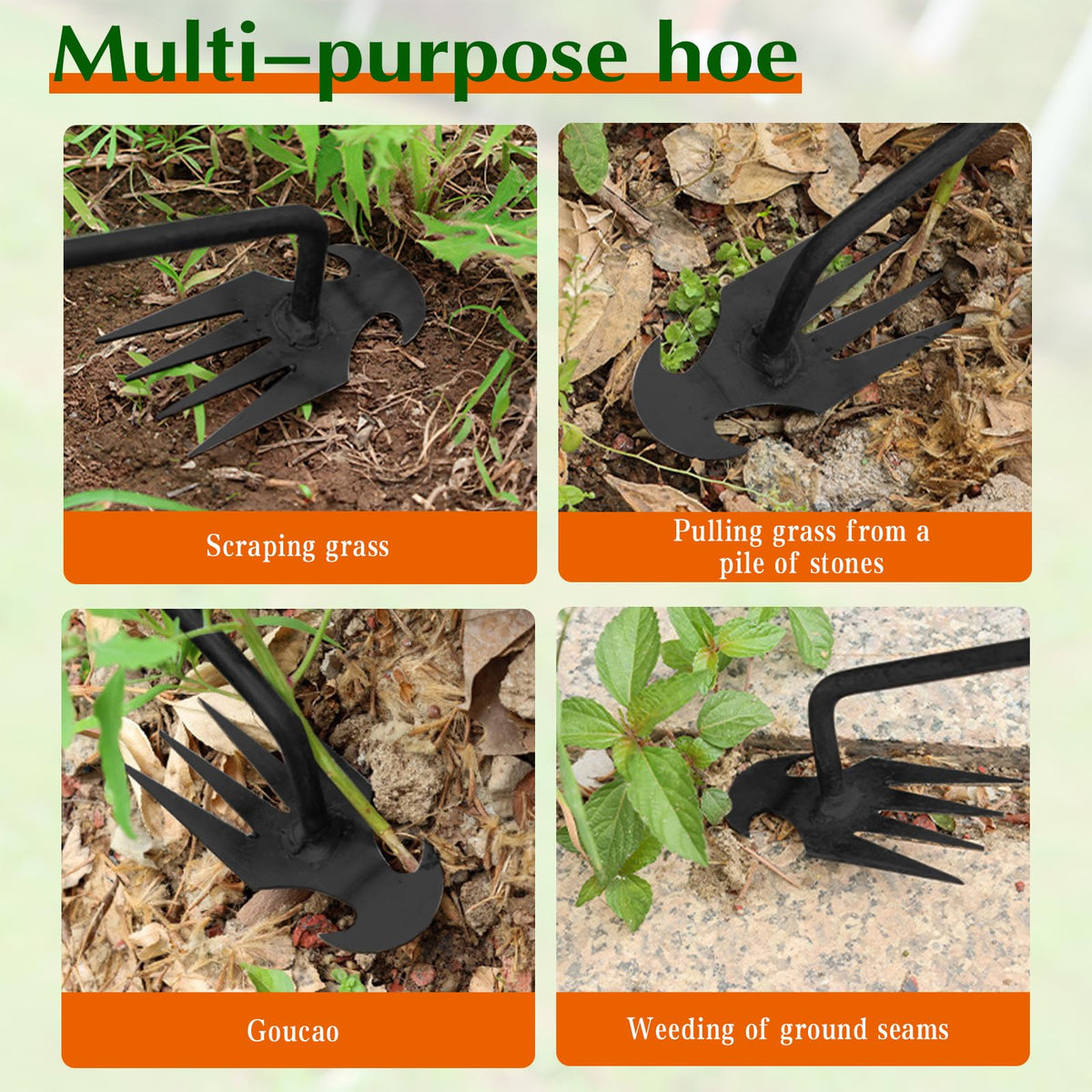 Fugit garden weeder used for digging, soil loosening, and weed removal.