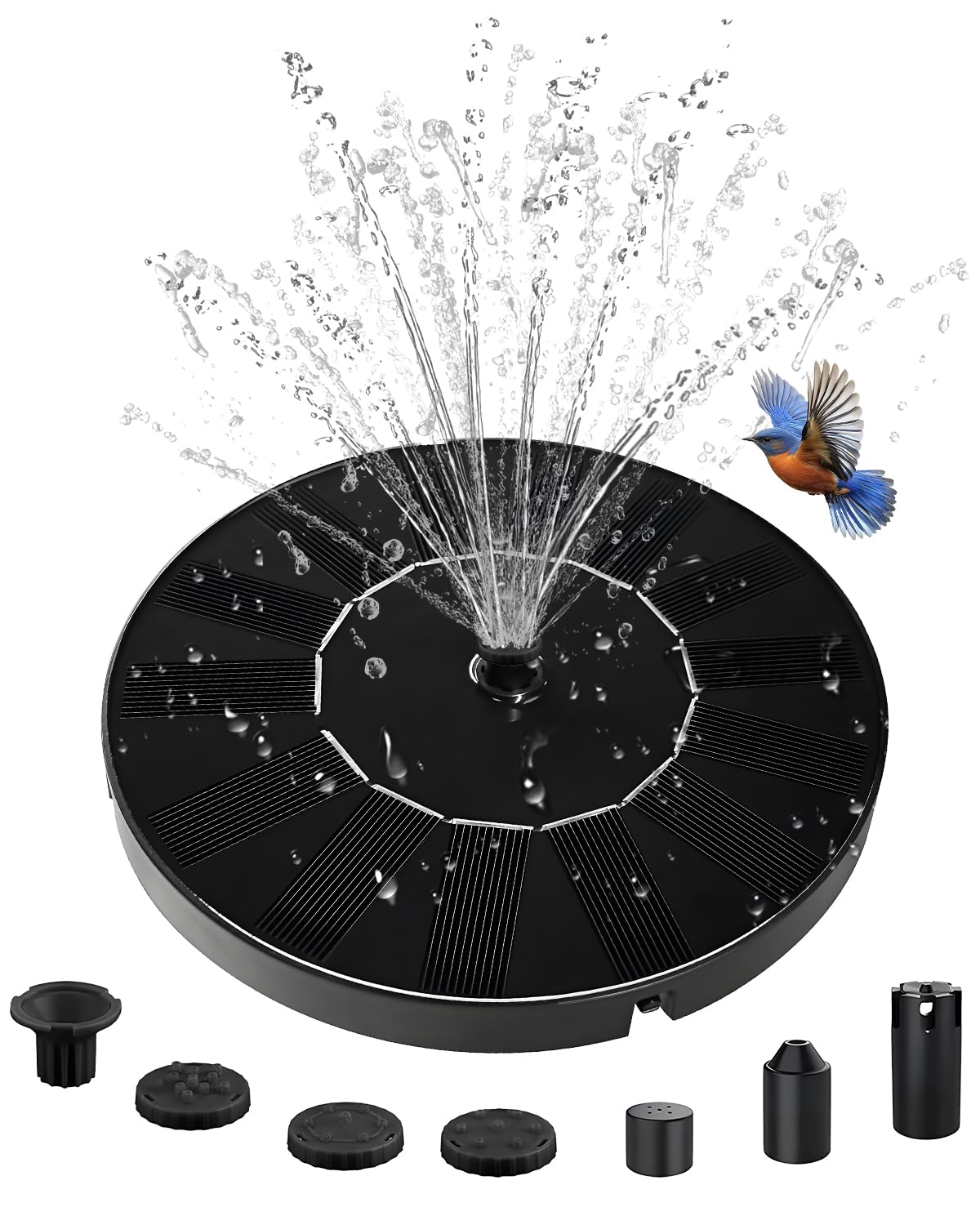 FUGUIFA solar panel powering efficient fountain operation in bright sun