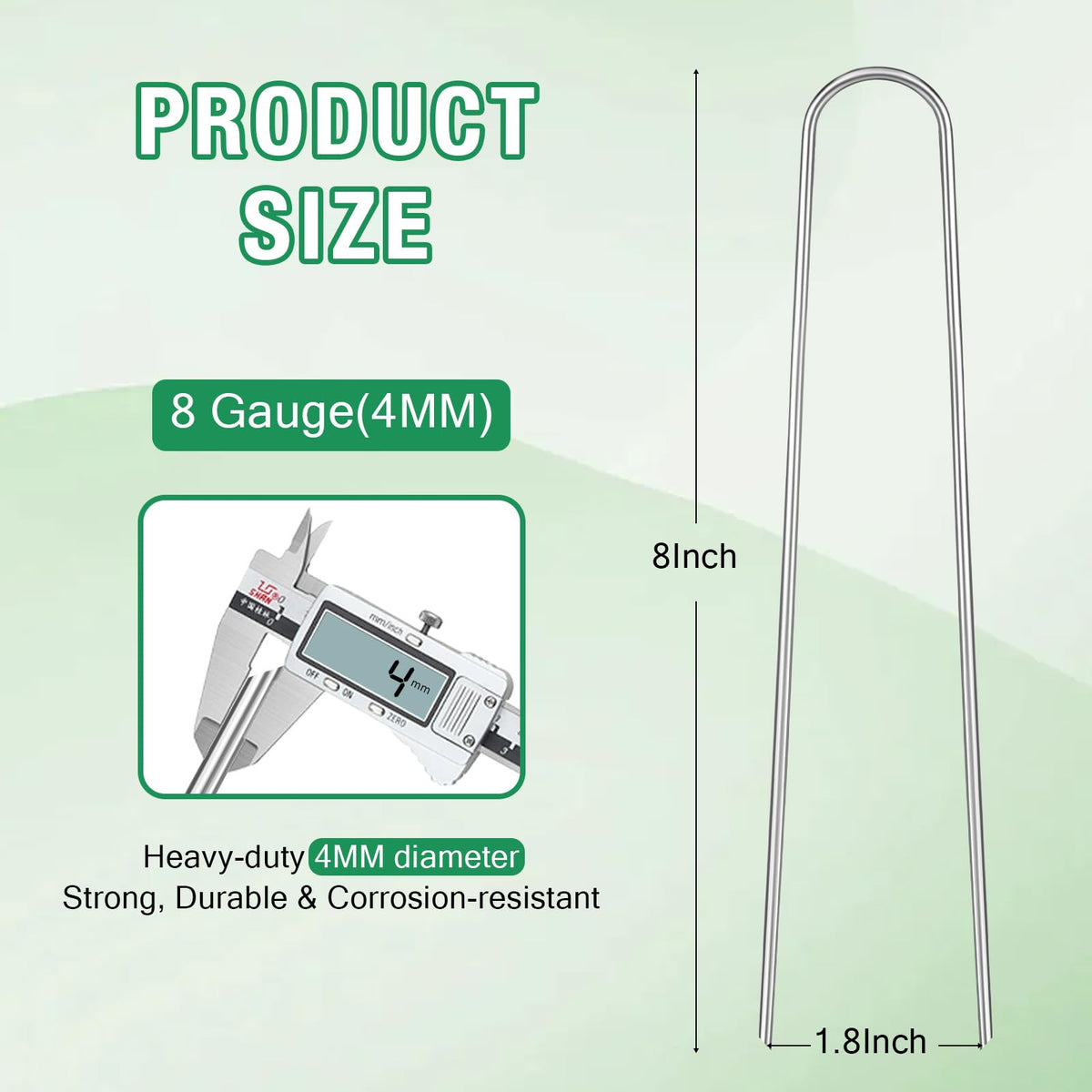 Fuijol galvanized steel staple resists rust for long outdoor use.