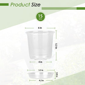 FUIJOL matching saucer tray keeps water from spilling onto surfaces.