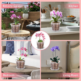 FUIJOL Orchid Pot durable plastic for long-term use.