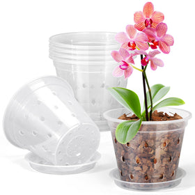 FUIJOL Orchid Pot Kit with 4-inch top diameter for easy root observation