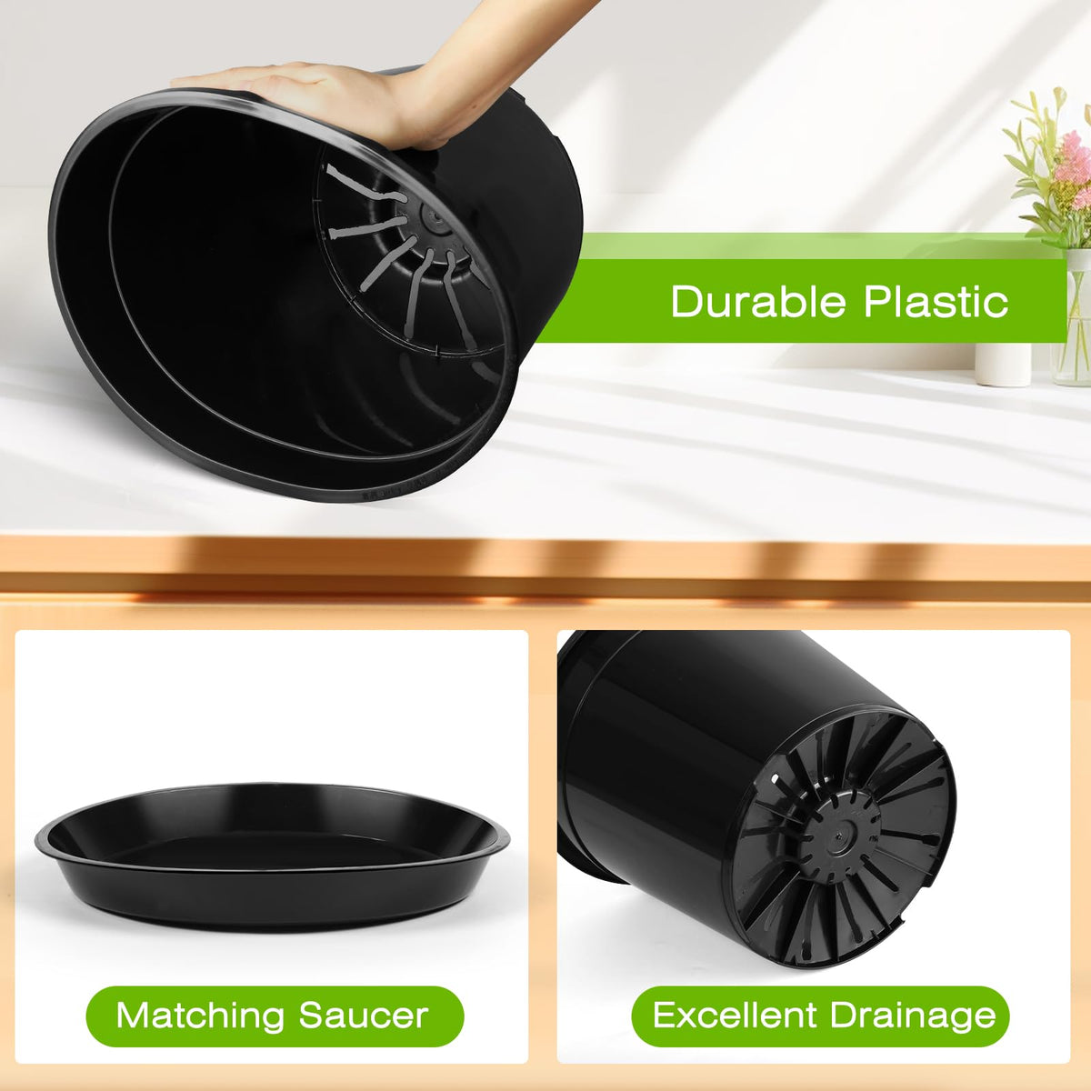 FUIJOL sturdy, lightweight nursery pot for easy repositioning
