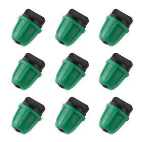 FULAIERGD 1/4 inch drip end-cap in green for secure irrigation connections.