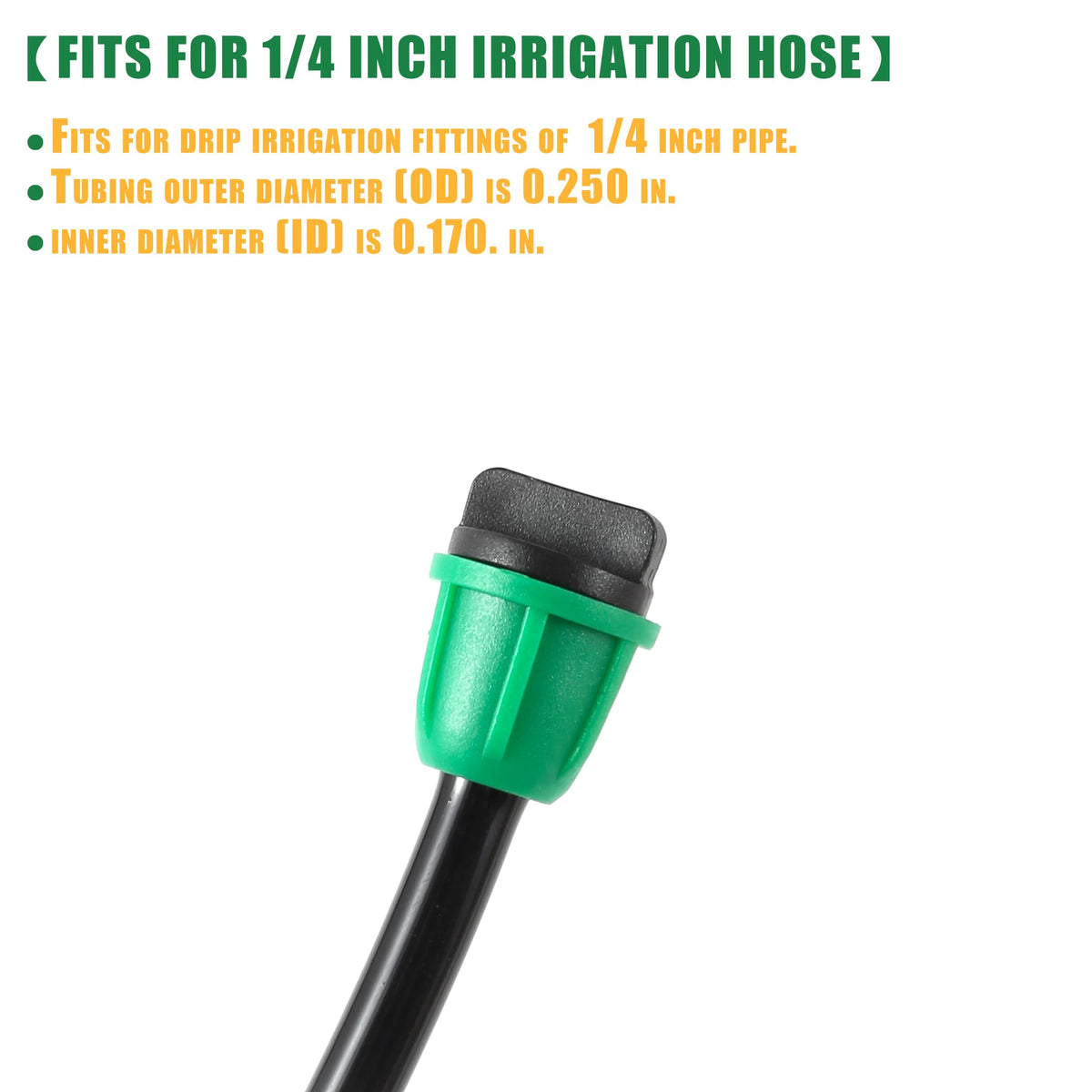 FULAIERGD 25-pack end plugs ready for garden or greenhouse use.
