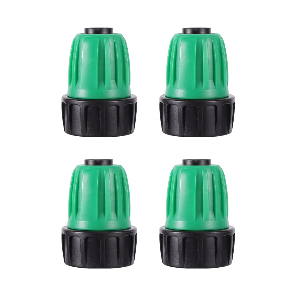 FULAIERGD 3/4 to 1/2 faucet adapter close-up for secure drip irrigation connections.