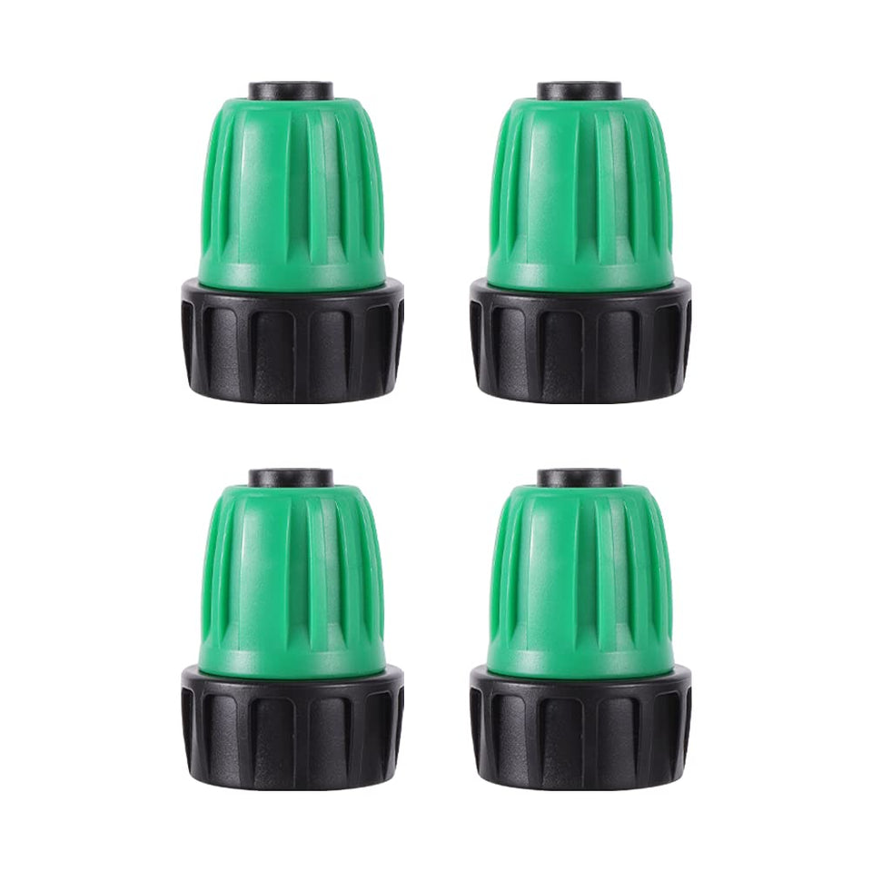 FULAIERGD 3/4 to 1/2 faucet adapter close-up for secure drip irrigation connections.