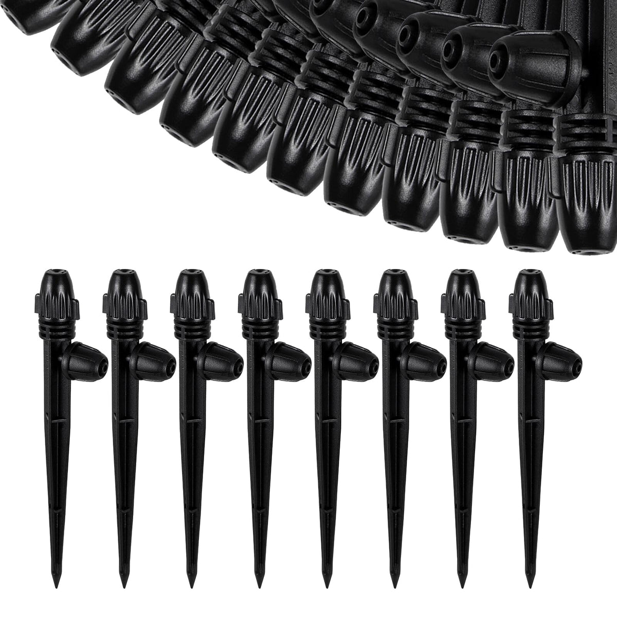 FULAIERGD 360-degree atomizing nozzle for even garden coverage.
