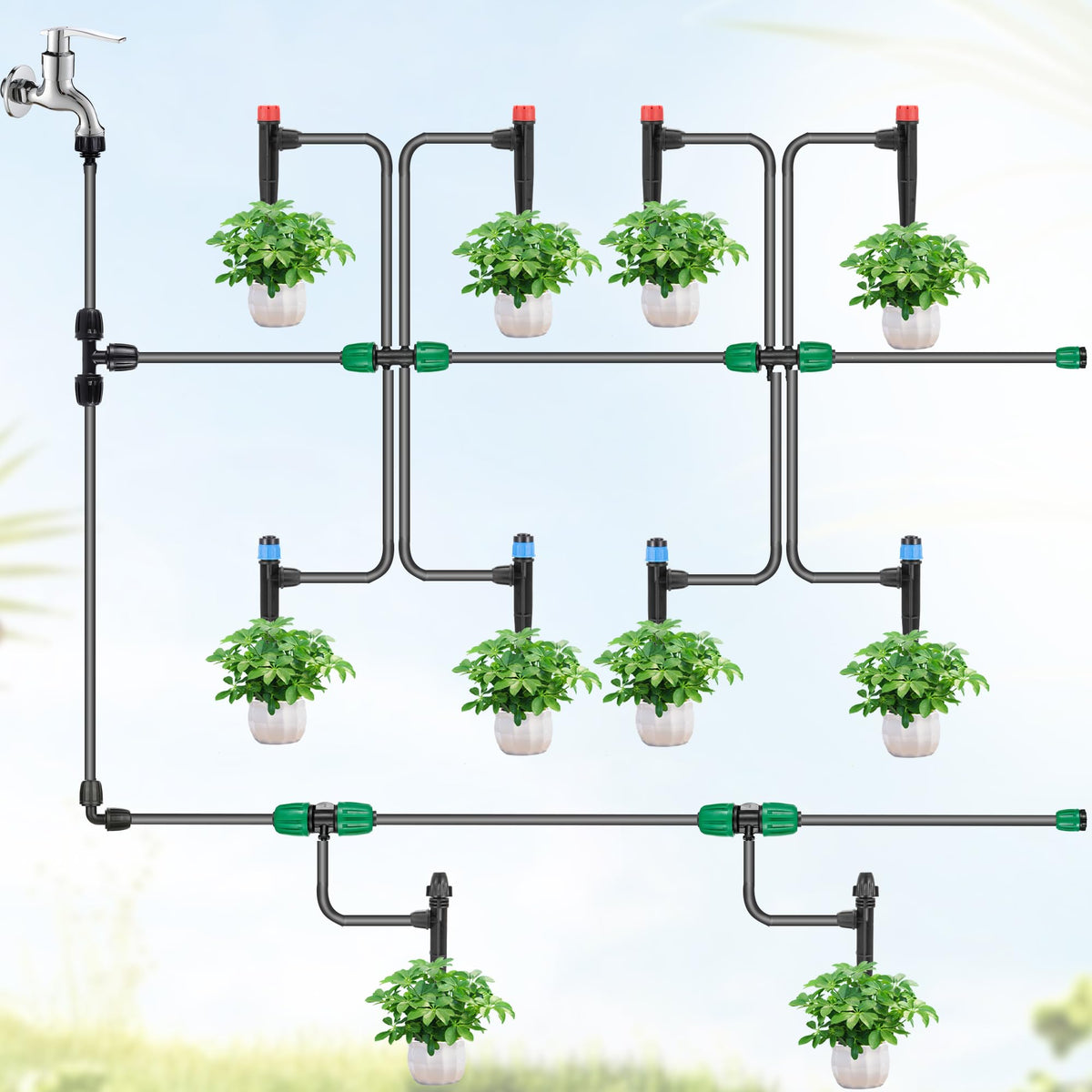 FULAIERGD 360-degree rotation improves spray reach and uniformity
