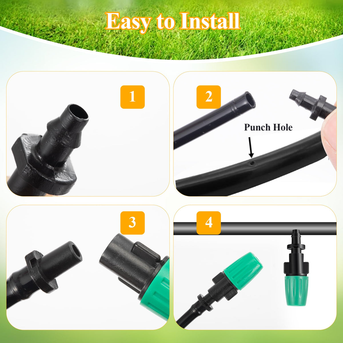 FULAIERGD 50-pack heads suit beds and lawns irrigation.