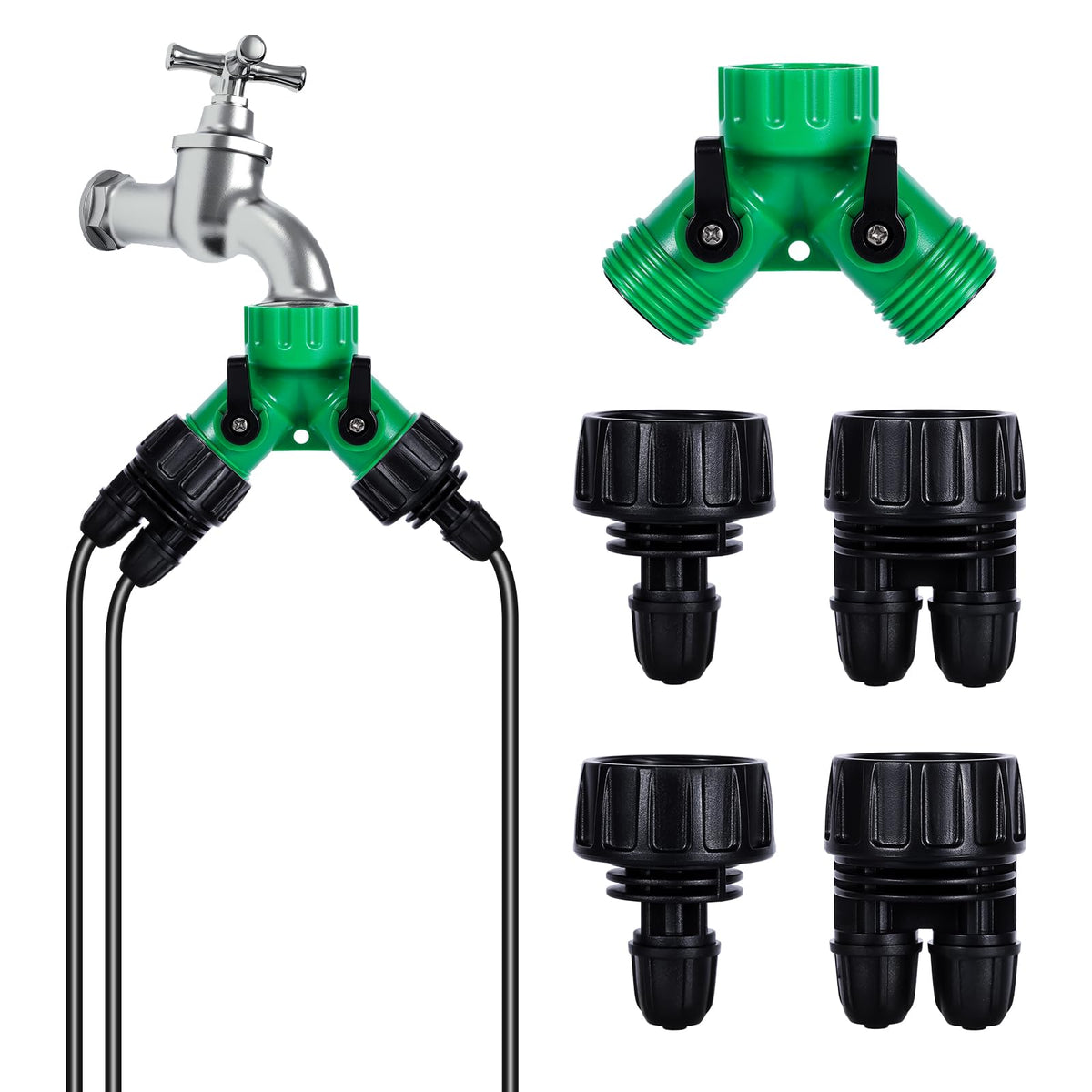 FULAIERGD 2-way Y splitter visual for efficient irrigation split