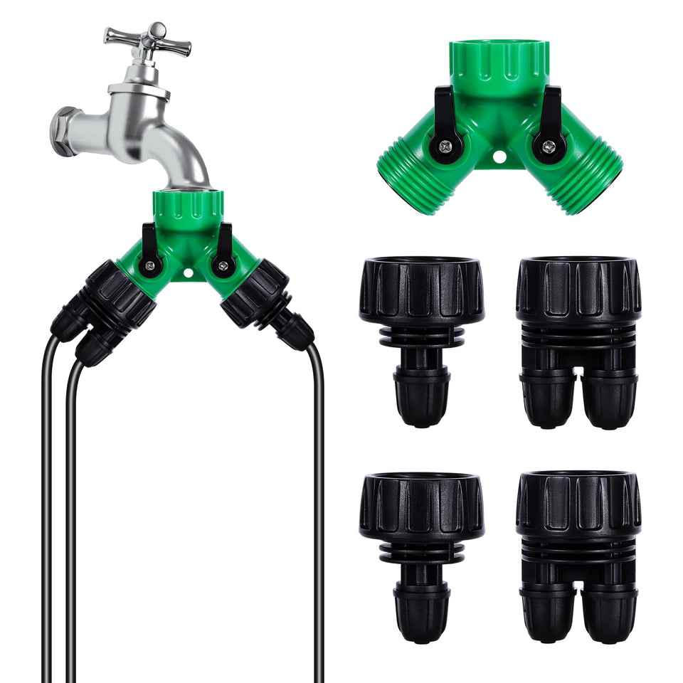 FULAIERGD 2-way Y splitter visual for efficient irrigation split