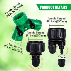 FULAIERGD double-head adapter enabling flexible drip connections