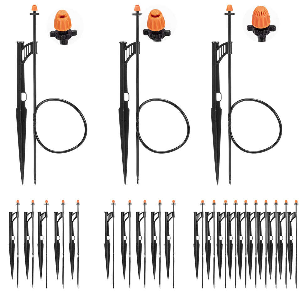 FULAIERGD 90-degree nozzle with stake for targeted watering and efficient coverage